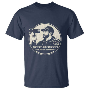 Rest In Speed Thank You For The Memories T Shirt Automotive Media Legend Memorial Tribute TS02 Navy Print Your Wear