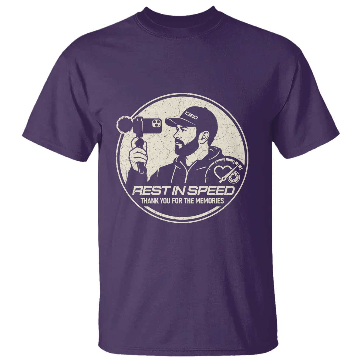 Rest In Speed Thank You For The Memories T Shirt Automotive Media Legend Memorial Tribute TS02 Purple Print Your Wear