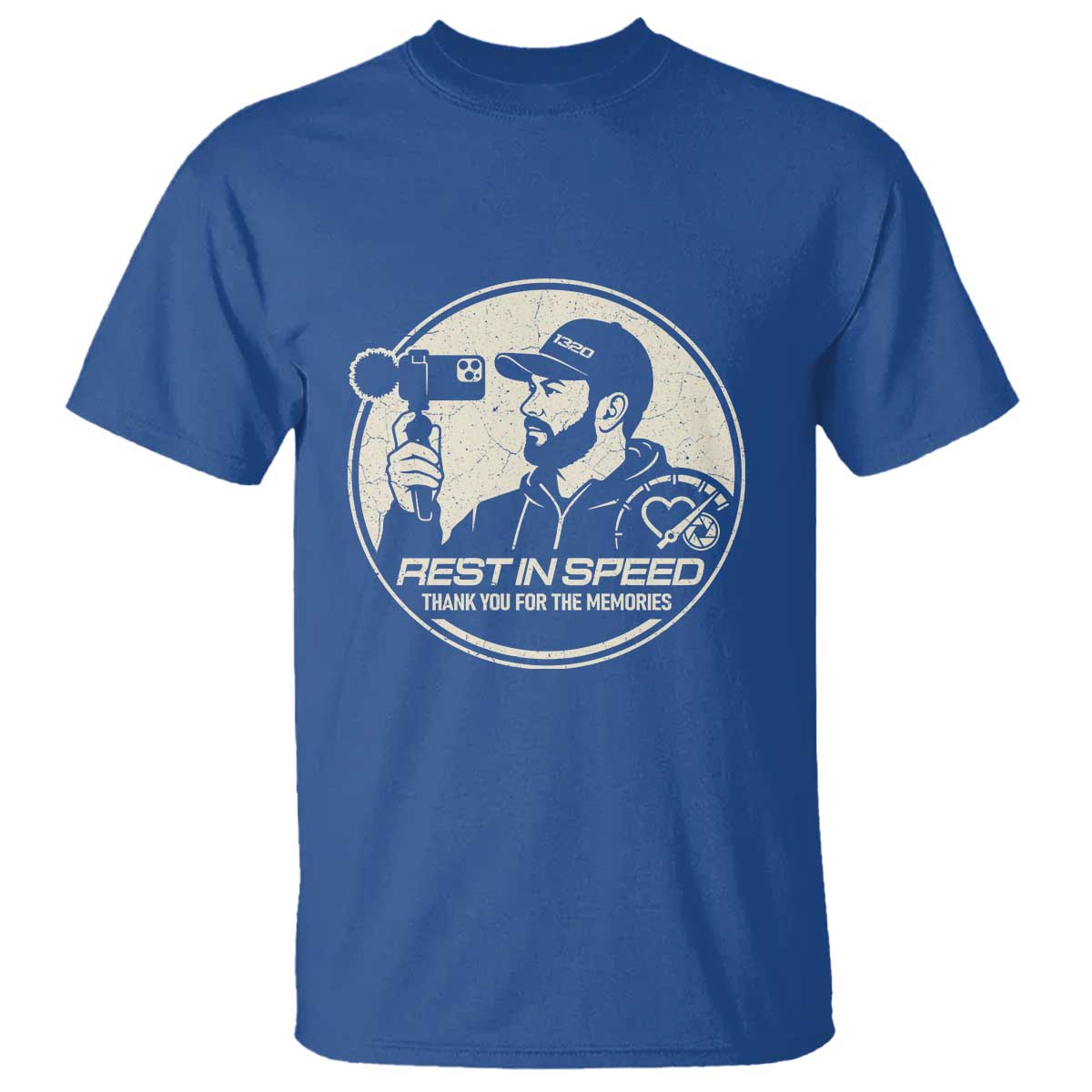 Rest In Speed Thank You For The Memories T Shirt Automotive Media Legend Memorial Tribute TS02 Royal Blue Print Your Wear