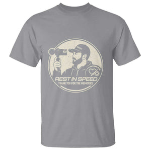 Rest In Speed Thank You For The Memories T Shirt Automotive Media Legend Memorial Tribute TS02 Sport Gray Print Your Wear
