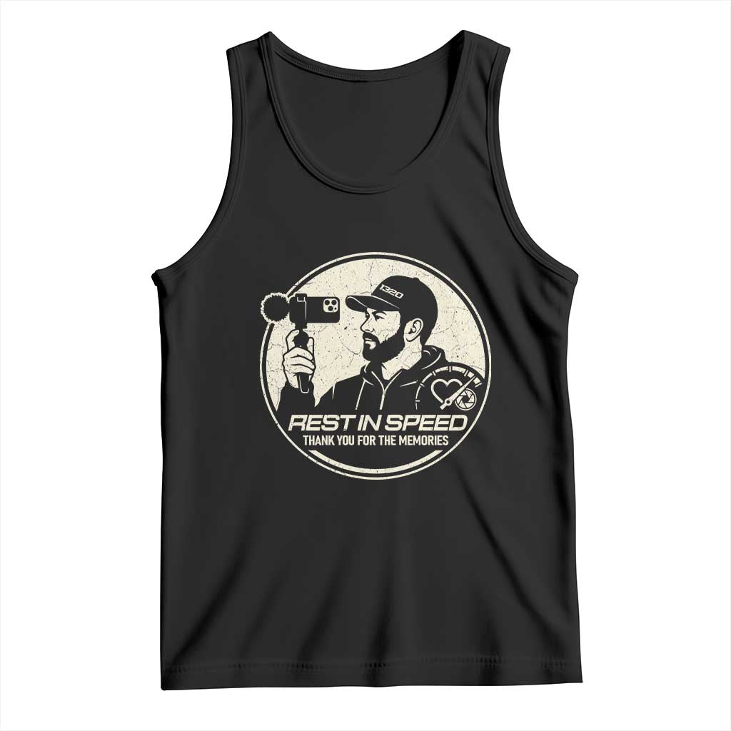 Rest In Speed Thank You For The Memories Tank Top Automotive Media Legend Memorial Tribute