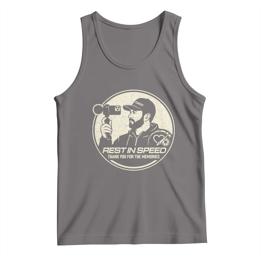Rest In Speed Thank You For The Memories Tank Top Automotive Media Legend Memorial Tribute