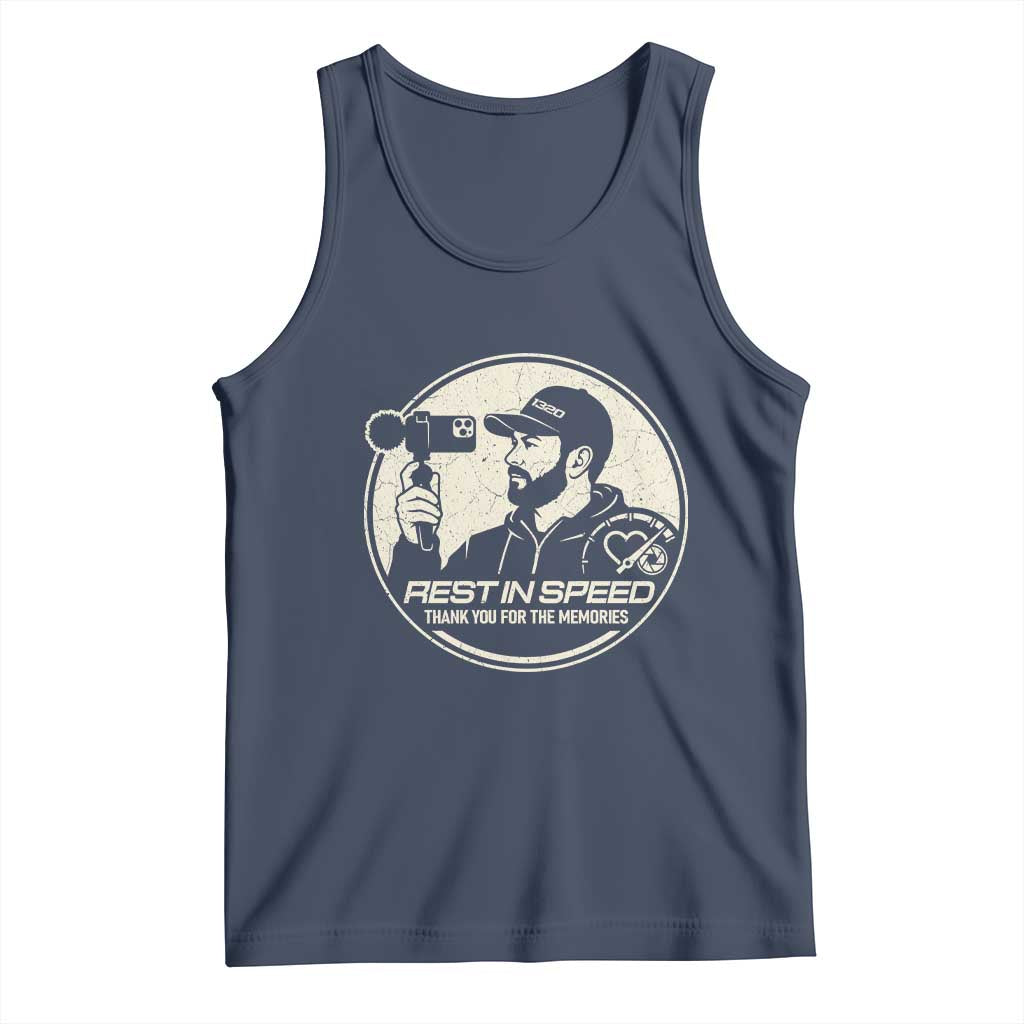 Rest In Speed Thank You For The Memories Tank Top Automotive Media Legend Memorial Tribute
