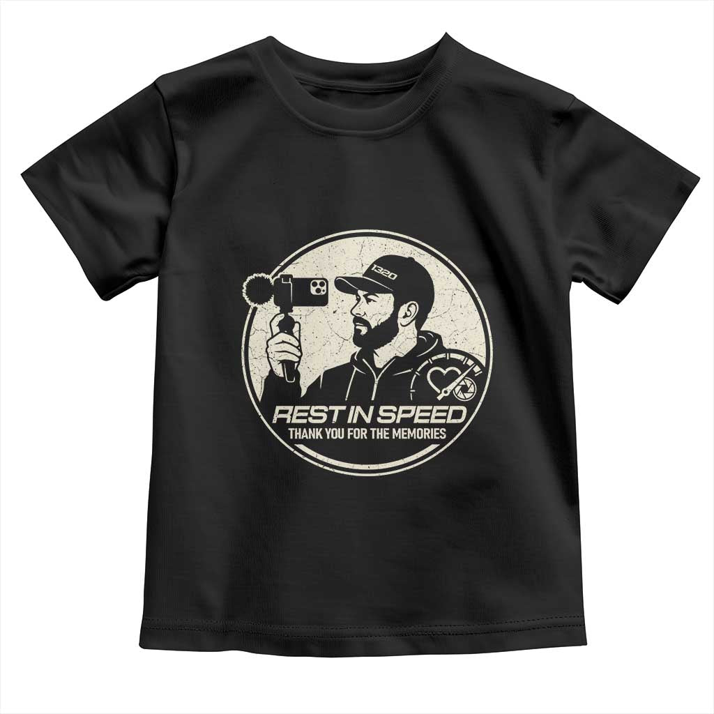 Rest In Speed Thank You For The Memories Toddler T Shirt Automotive Media Legend Memorial Tribute TS02 Black Print Your Wear