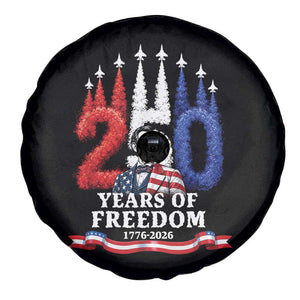 250 Years of Freedom Abraham Lincoln Patriotic Spare Tire Cover US Fighter Jets Red White and Blue 1776 to 2026 Semiquincentennial TS02 Print Your Wear