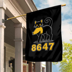 8647 Black Cat Golden Hair Prey Garden Flag Funny Coded Political Satire TS02 Print Your Wear