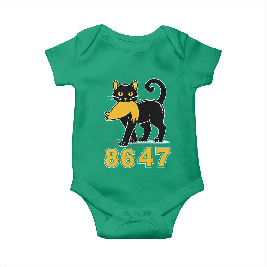 8647 Black Cat Golden Hair Prey Baby Onesie Funny Coded Political Satire TS02 Irish Green Print Your Wear