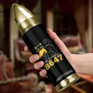 8647 Black Cat Golden Hair Prey Bullet Tumbler Funny Coded Political Satire TS02 Print Your Wear