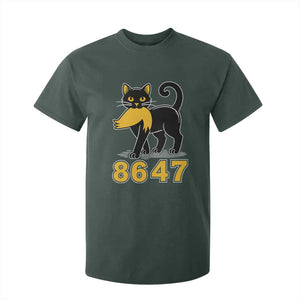 8647 Black Cat Golden Hair Prey T Shirt For Kid Funny Coded Political Satire TS02 Dark Forest Green Print Your Wear