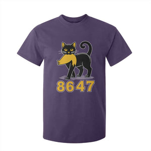 8647 Black Cat Golden Hair Prey T Shirt For Kid Funny Coded Political Satire TS02 Purple Print Your Wear