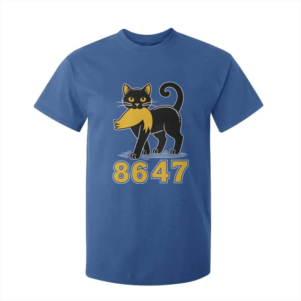 8647 Black Cat Golden Hair Prey T Shirt For Kid Funny Coded Political Satire TS02 Royal Blue Print Your Wear