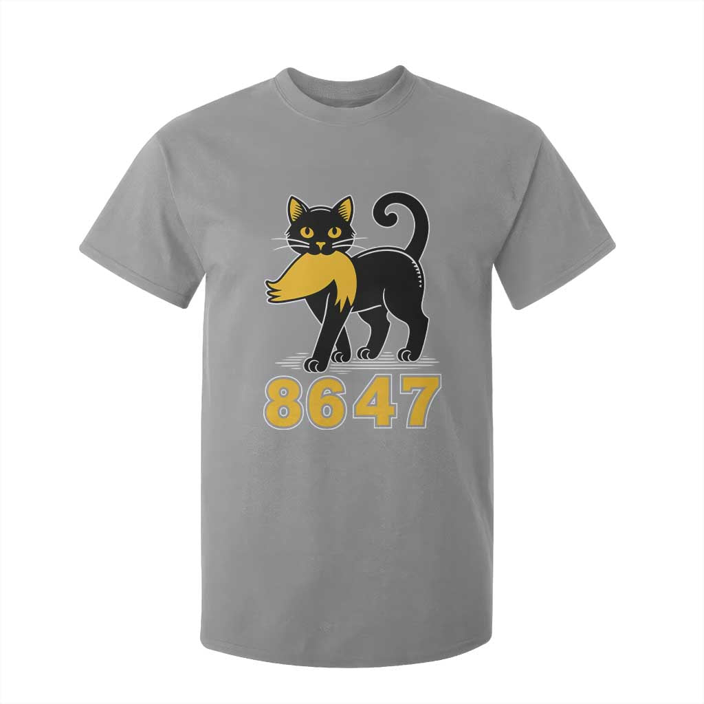 8647 Black Cat Golden Hair Prey T Shirt For Kid Funny Coded Political Satire TS02 Sport Gray Print Your Wear