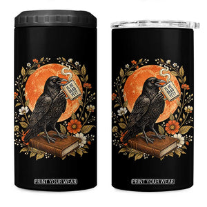 Is He Dead Yet Raven Drinking Coffee 4 in 1 Can Cooler Tumbler Vintage Book Political Dark Humor TS02 One Size: 16 oz Black Print Your Wear