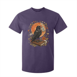 Is He Dead Yet Raven Drinking Coffee T Shirt For Kid Vintage Book Political Dark Humor TS02 Purple Print Your Wear