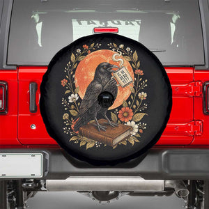 Is He Dead Yet Raven Drinking Coffee Spare Tire Cover Vintage Book Political Dark Humor TS02 Black Print Your Wear