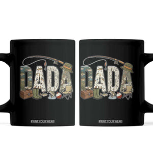 Best Fishing Dada Retro Vintage Outdoorsman Coffee Mug Bass Angler Dad Fisherman Fathers Day Gift for Men