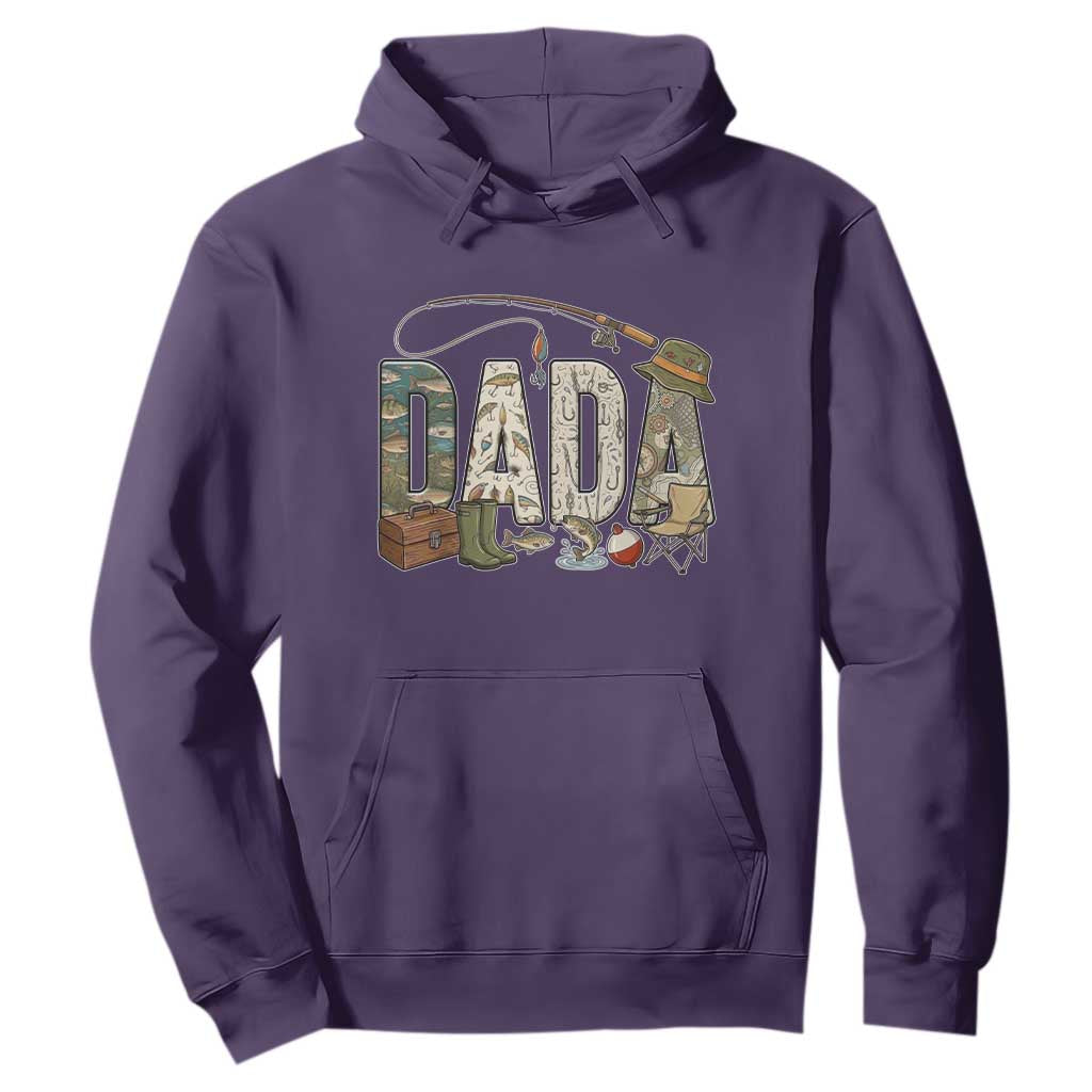 Best Fishing Dada Retro Vintage Outdoorsman Hoodie Bass Angler Dad Fisherman Fathers Day Gift for Men