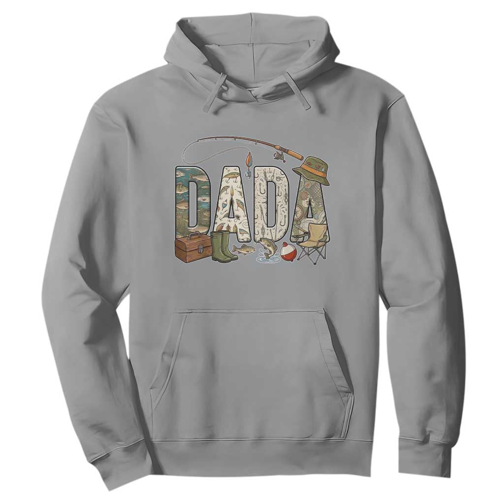 Best Fishing Dada Retro Vintage Outdoorsman Hoodie Bass Angler Dad Fisherman Fathers Day Gift for Men