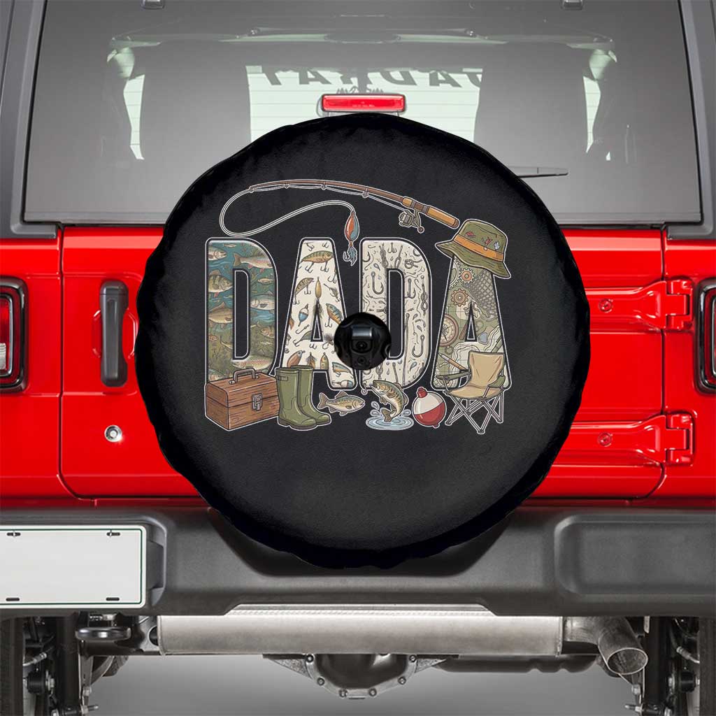 Best Fishing Dada Retro Vintage Outdoorsman Spare Tire Cover Bass Angler Dad Fisherman Fathers Day Gift for Men