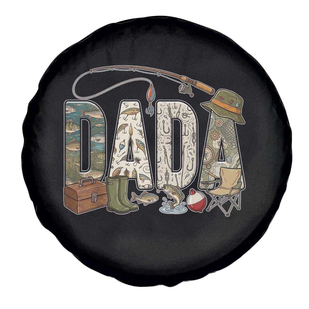 Best Fishing Dada Retro Vintage Outdoorsman Spare Tire Cover Bass Angler Dad Fisherman Fathers Day Gift for Men