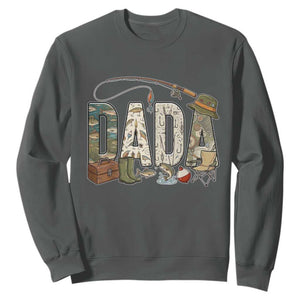 Best Fishing Dada Retro Vintage Outdoorsman Sweatshirt Bass Angler Dad Fisherman Fathers Day Gift for Men