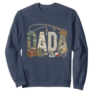Best Fishing Dada Retro Vintage Outdoorsman Sweatshirt Bass Angler Dad Fisherman Fathers Day Gift for Men