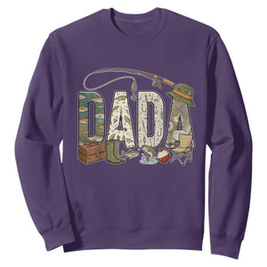 Best Fishing Dada Retro Vintage Outdoorsman Sweatshirt Bass Angler Dad Fisherman Fathers Day Gift for Men