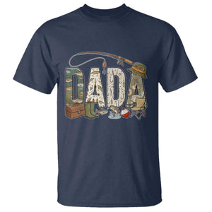 Best Fishing Dada Retro Vintage Outdoorsman T Shirt Bass Angler Dad Fisherman Fathers Day Gift for Men