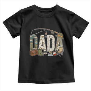 Best Fishing Dada Retro Vintage Outdoorsman Toddler T Shirt Bass Angler Dad Fisherman Fathers Day Gift for Men