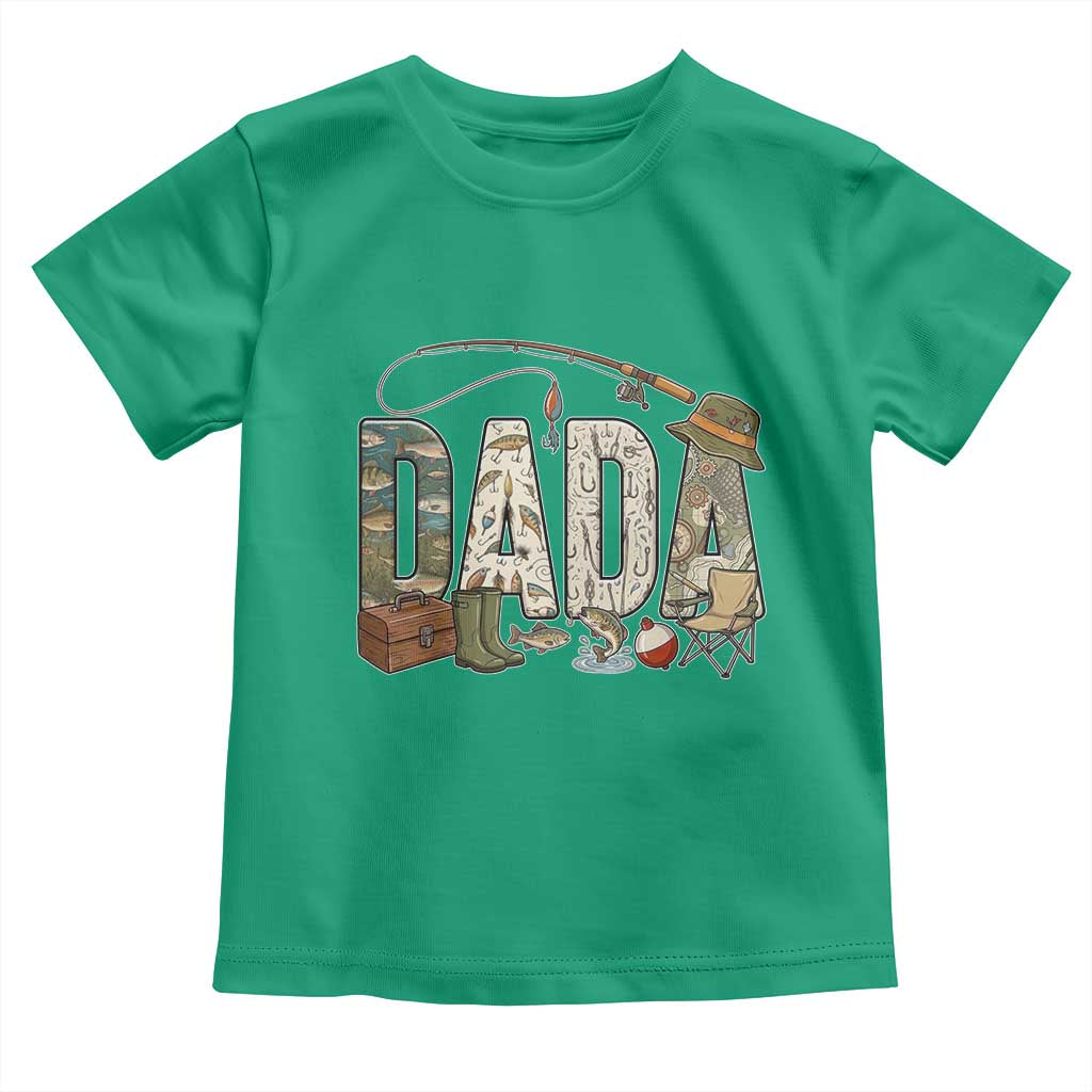 Best Fishing Dada Retro Vintage Outdoorsman Toddler T Shirt Bass Angler Dad Fisherman Fathers Day Gift for Men