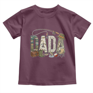 Best Fishing Dada Retro Vintage Outdoorsman Toddler T Shirt Bass Angler Dad Fisherman Fathers Day Gift for Men