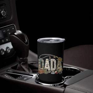 Best Fishing Dada Retro Vintage Outdoorsman Tumbler Cup Bass Angler Dad Fisherman Fathers Day Gift for Men