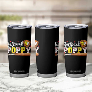 Ballpark Poppy Baseball and Softball Grandpa Tumbler Cup Sports Grandfather Game Day Birthday Gifts