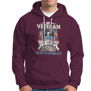 Veteran Hoodie My Oath Of Enlistment Has No Expiration Date American Bald Eagle US Flag TS02 Printyourwear