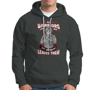 Veteran PTSD Hoodie All Warriors Leave War But War Never Leaves Them Skeleton Soldier TS02 Printyourwear