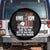 Veteran PTSD Spare Tire Cover Mission Save 22 Every Day American Flag Suicide Awareness TS02 No hole Black Print Your Wear