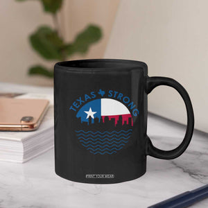 Strong Texas Coffee Mug Retro Flag Resilient Texans Pride TS02 Print Your Wear