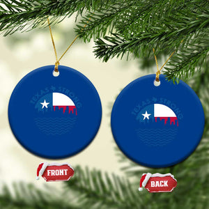 Strong Texas Ceramic Ornament Retro Flag Resilient Texans Pride TS02 1pc Blue Print Your Wear