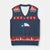 Strong Texas V-Neck Knit Sweater Vest Retro Flag Resilient Texans Pride TS02 Navy Red Print Your Wear