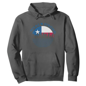 Strong Texas Hoodie Retro Flag Resilient Texans Pride TS02 Dark Heather Print Your Wear