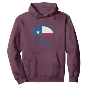 Strong Texas Hoodie Retro Flag Resilient Texans Pride TS02 Maroon Print Your Wear