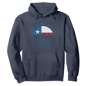 Strong Texas Hoodie Retro Flag Resilient Texans Pride TS02 Navy Print Your Wear