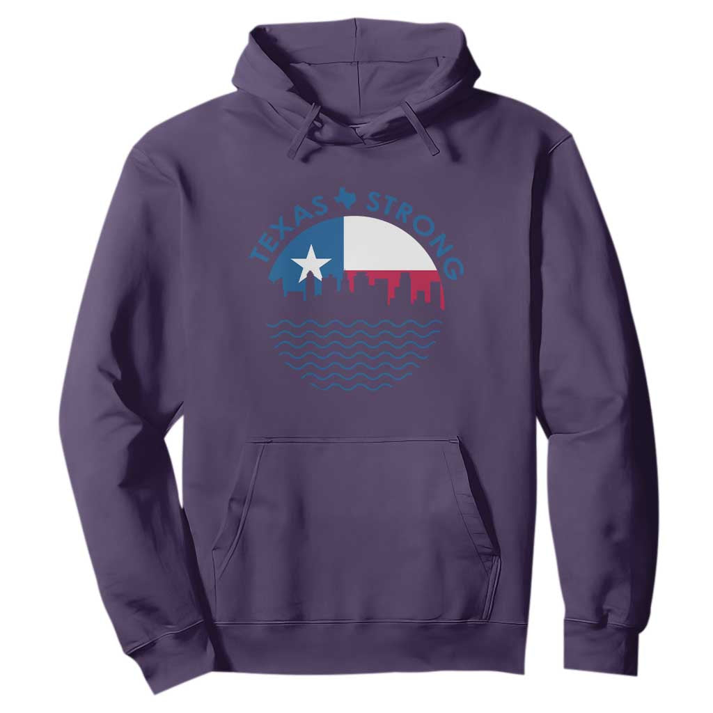 Strong Texas Hoodie Retro Flag Resilient Texans Pride TS02 Purple Print Your Wear