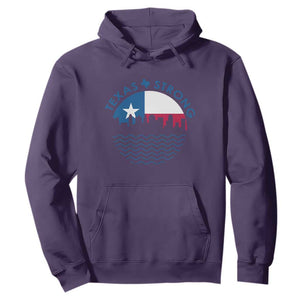 Strong Texas Hoodie Retro Flag Resilient Texans Pride TS02 Purple Print Your Wear