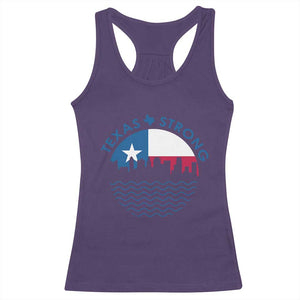 Strong Texas Racerback Tank Top Retro Flag Resilient Texans Pride TS02 Purple Print Your Wear