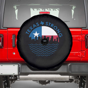 Strong Texas Spare Tire Cover Retro Flag Resilient Texans Pride TS02 Black Print Your Wear