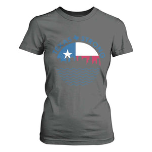 Strong Texas T Shirt For Women Retro Flag Resilient Texans Pride TS02 Dark Heather Print Your Wear