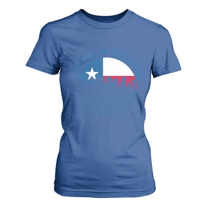 Strong Texas T Shirt For Women Retro Flag Resilient Texans Pride TS02 Royal Blue Print Your Wear