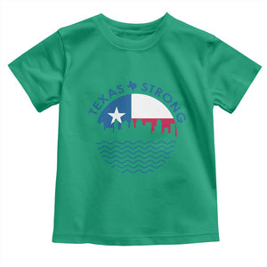 Strong Texas Toddler T Shirt Retro Flag Resilient Texans Pride TS02 Irish Green Print Your Wear