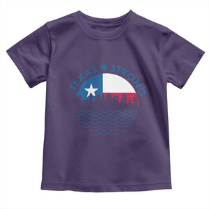 Strong Texas Toddler T Shirt Retro Flag Resilient Texans Pride TS02 Purple Print Your Wear
